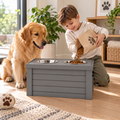 Elevated Dog Feeder with Storage