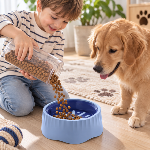 2-in-1 Slow Feeder Pet Bowl