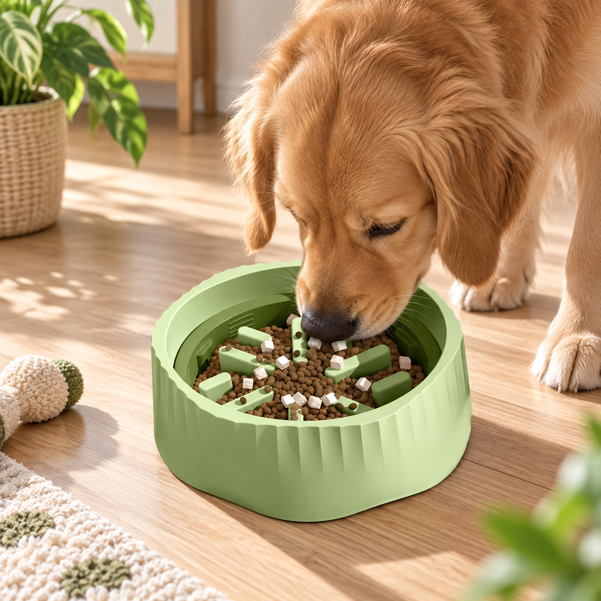 2-in-1 Slow Feeder Pet Bowl