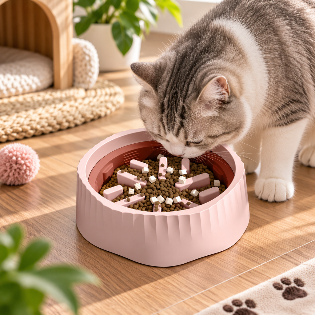 2-in-1 Slow Feeder Pet Bowl