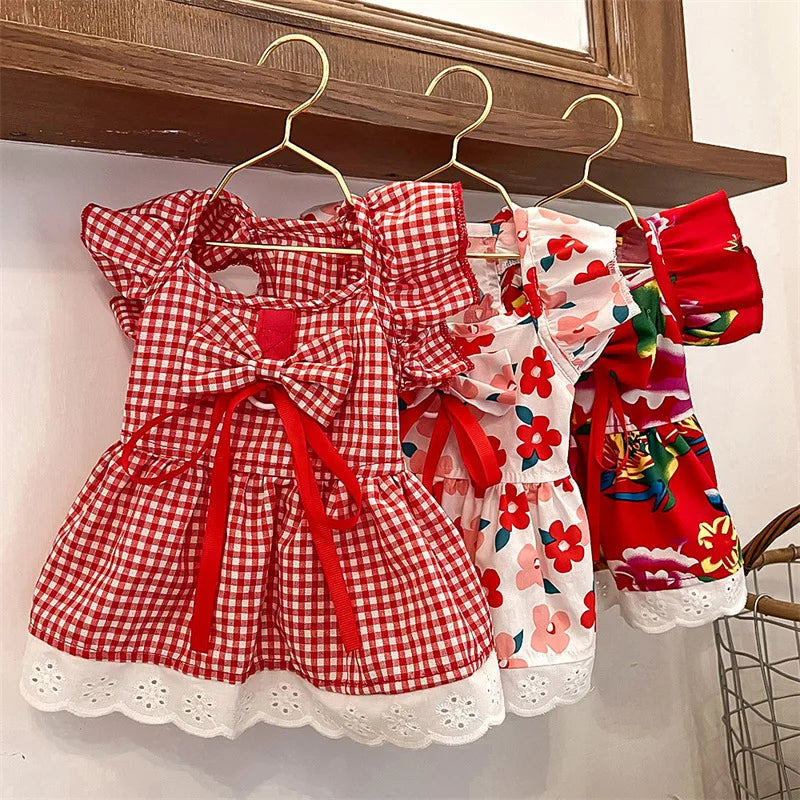 Flying Sleeve Pet Dress