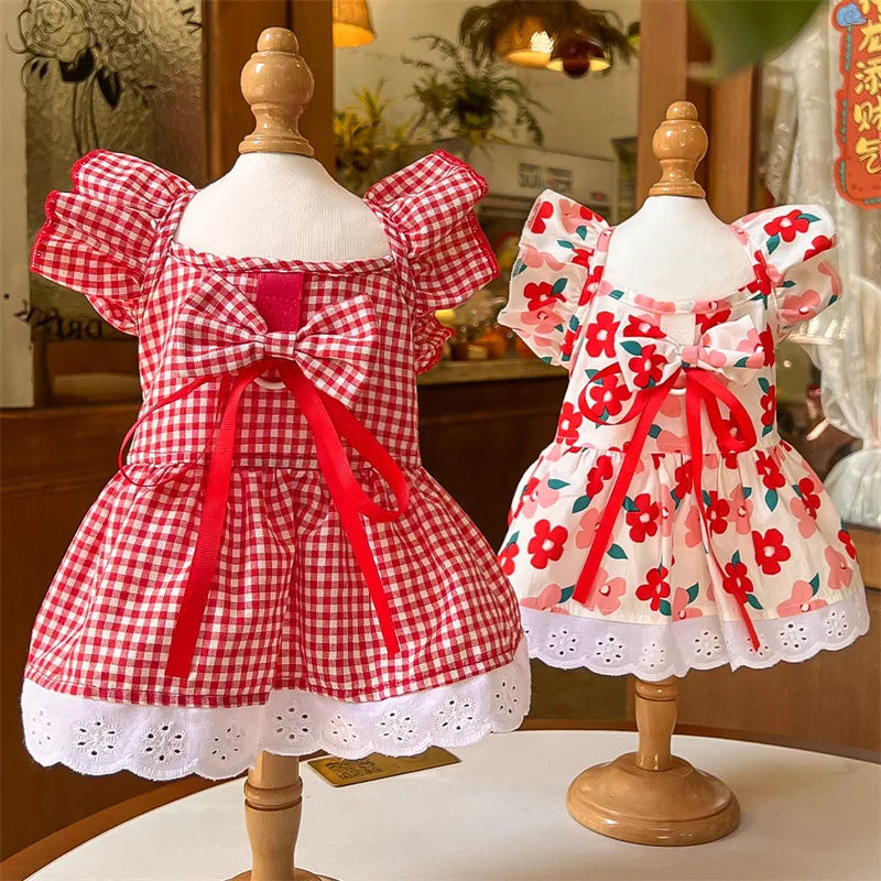 Flying Sleeve Pet Dress