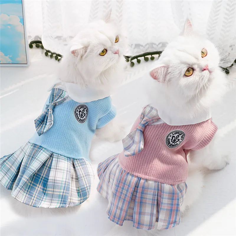 College Plaid Pet Dress
